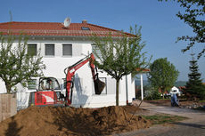 Renovierungsarbeiten am Pfarrhaus der Katholischen Kirchengemeinde Zierenberg